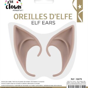 Alternative view of P'TIT Clown - 16679 - Oreilles d'Elfe - Elf Ears - La Paire - Accessoire de Déguisement - Parfait pour Carnaval, Halloween, Cosplay, Manga, Fêtes costumées, Evènements à thèmes - Unisexe - Beige