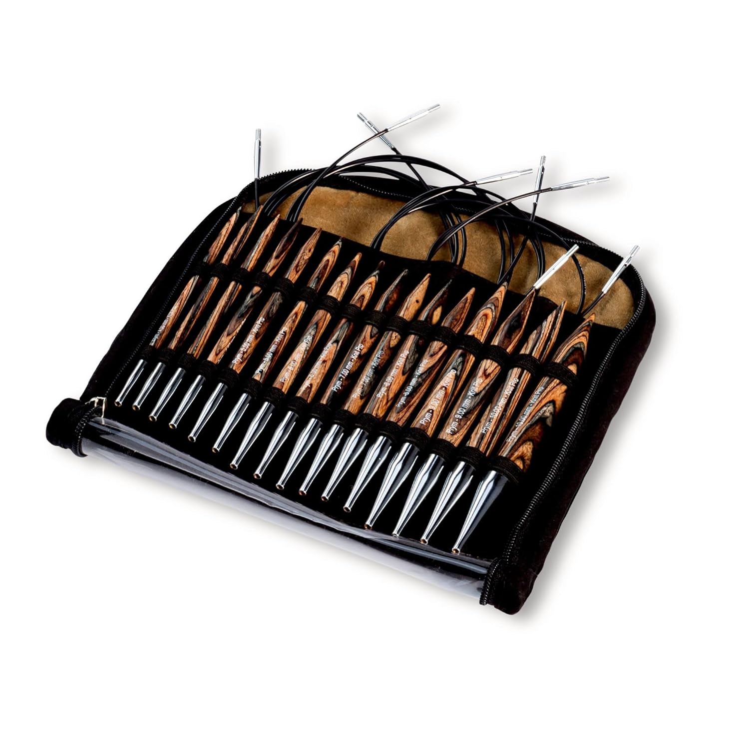 GB Eye Limited Prym Aig.Tricoter Circ.Jeu Natural Marron 4 - 10 mm