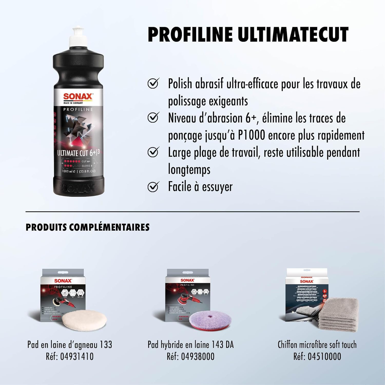 SONAX Profiline Ultimate Cut — Polish abrasif 1 litre – Image 3
