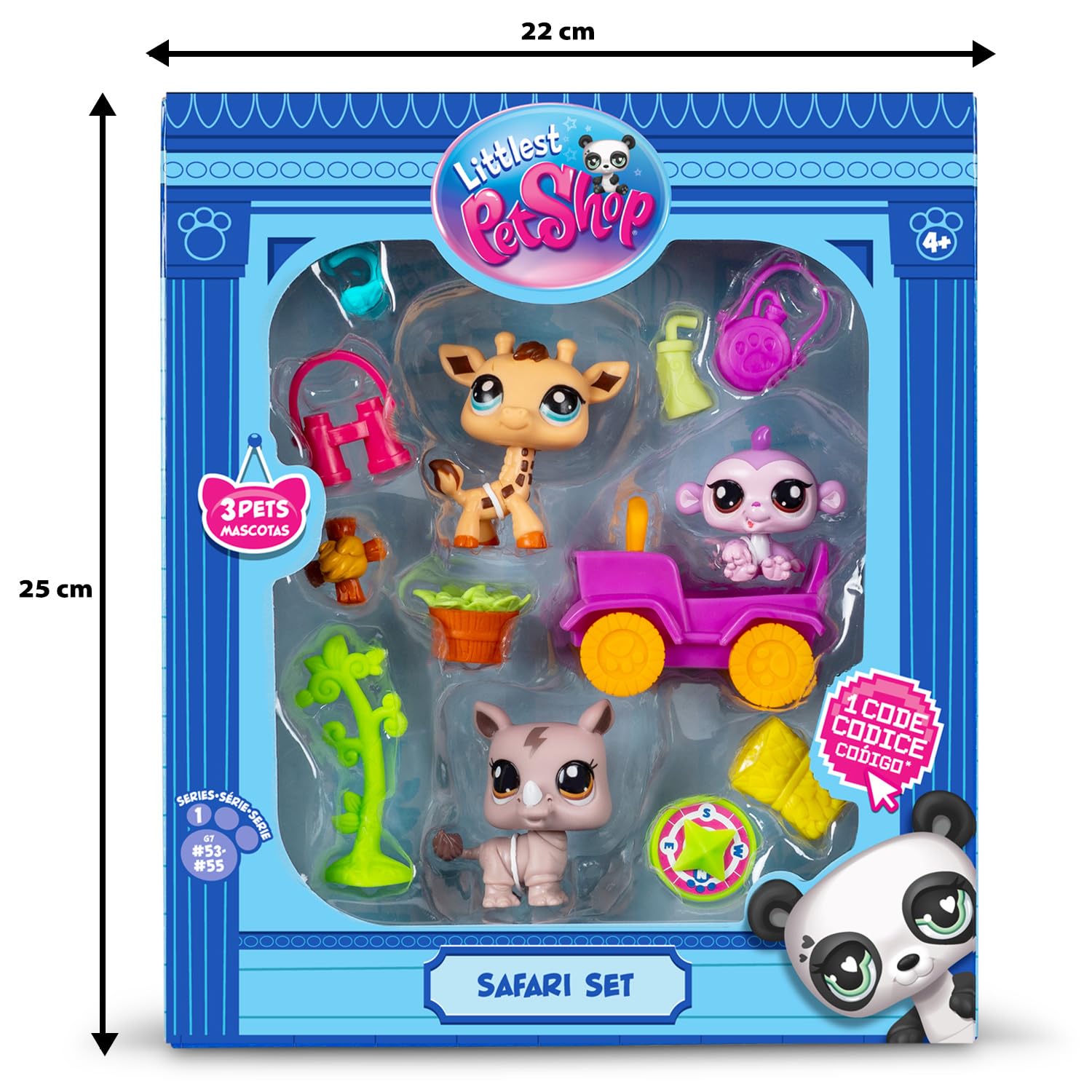 BANDAI Littlest Pet Shop — Pack Safari 3 Animaux et Accessoires – Image 2