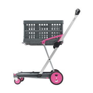 CLAX® Chariot à Main | Chariot de Transport | Chariot à Plate-Forme | Trolley | boîte Pliante Incluse | Rose