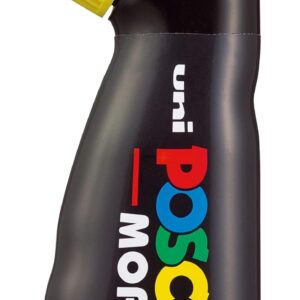 Posca MOP'R PCM-22 Boîte de 4 marqueurs permanents multi-surfaces Pointe ronde XXL Jaune 3-19 mm