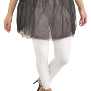 P'tit Clown - Tutu Adulte en Tulle - H. 40 cm - Taille Unique (FR/ES, Alpha/Lettres, Taille Unique, Taille Normale, Taille Normale, Noir)