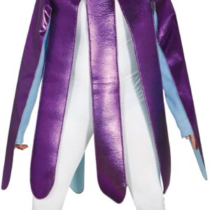 FIESTAS GUIRCA | Costume de Poulpe Adulte (42-44/L) - Cagoule et Tunique - Costumes d'Animaux Marins pour Enterrement de Vie de Garçon, Carnaval et Fêtes Costumées - Unisexe - Violet et Blanc