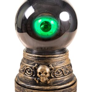 CED Boule De Cristal avec Oeil (Déco Sonore Et Lumineuse) Hauteur 20 Cm -