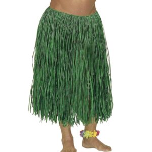W WIDMANN MILANO Party Fashion - Jupe hawaïenne pour adultes, longueur 80 cm, jupe en raphia, soirée à thème hawaïenne, carnaval