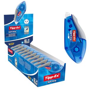 Tipp-Ex Soft Grip Rubans Correcteurs - 10 m x 4,2 mm, Boîte de 10