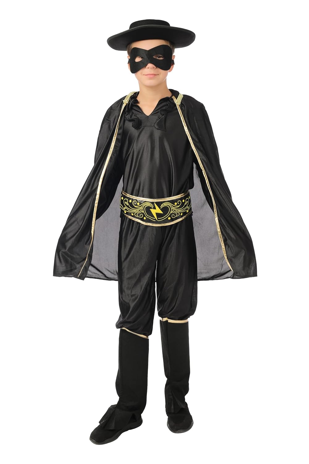 P'TIT CLOWN - Costume Bandit Masqué - Déguisement Enfant - Parfait pour Carnaval, Fêtes Costumées et Évènements à Thème (10-12 ans)
