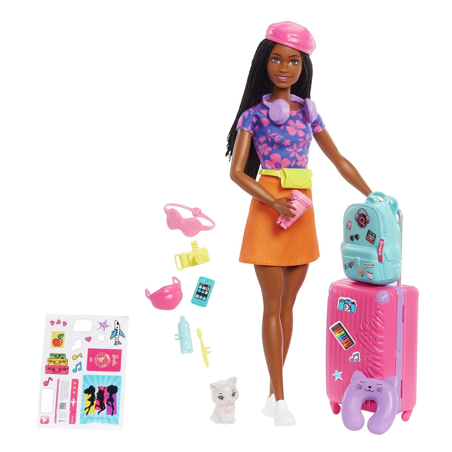 BARBIE Une Vie de Citadine — Coffret Poupée Brooklyn et Chaton – Image 3