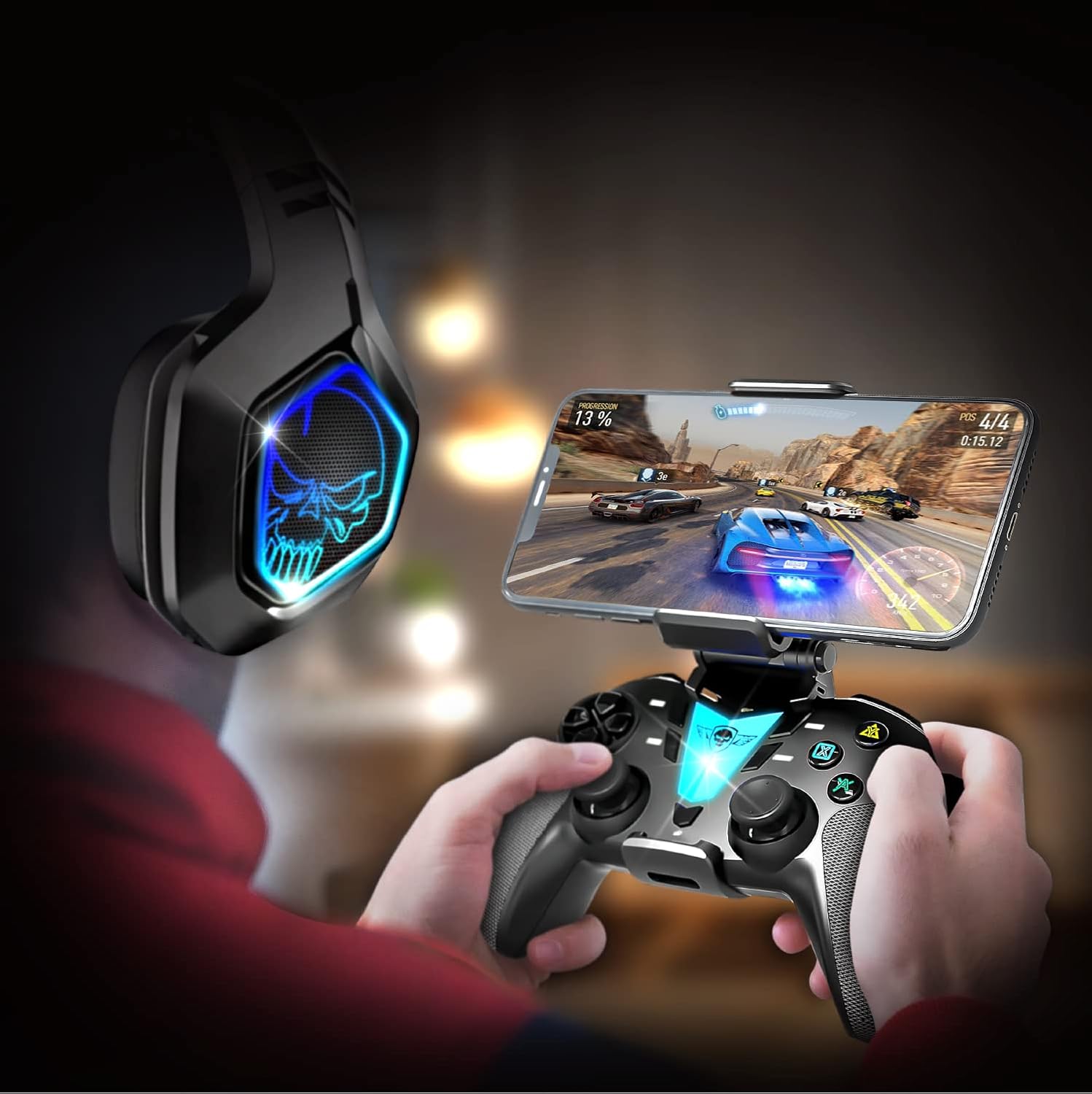 PRÉDATOR — Manette Bluetooth pour Smartphone avec Support – Image 7