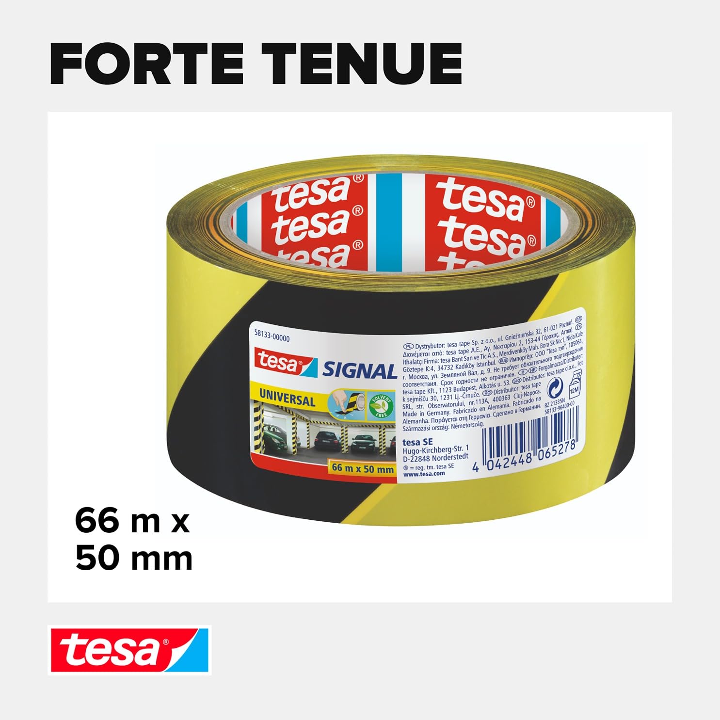 TESA Signal Universel — Ruban de Signalisation 66 m x 50 mm – Image 2
