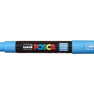 UNI-BALL Marqueur Pte conique extra-fine POSCA PC1MC 0,7-1mm Bleu Clair