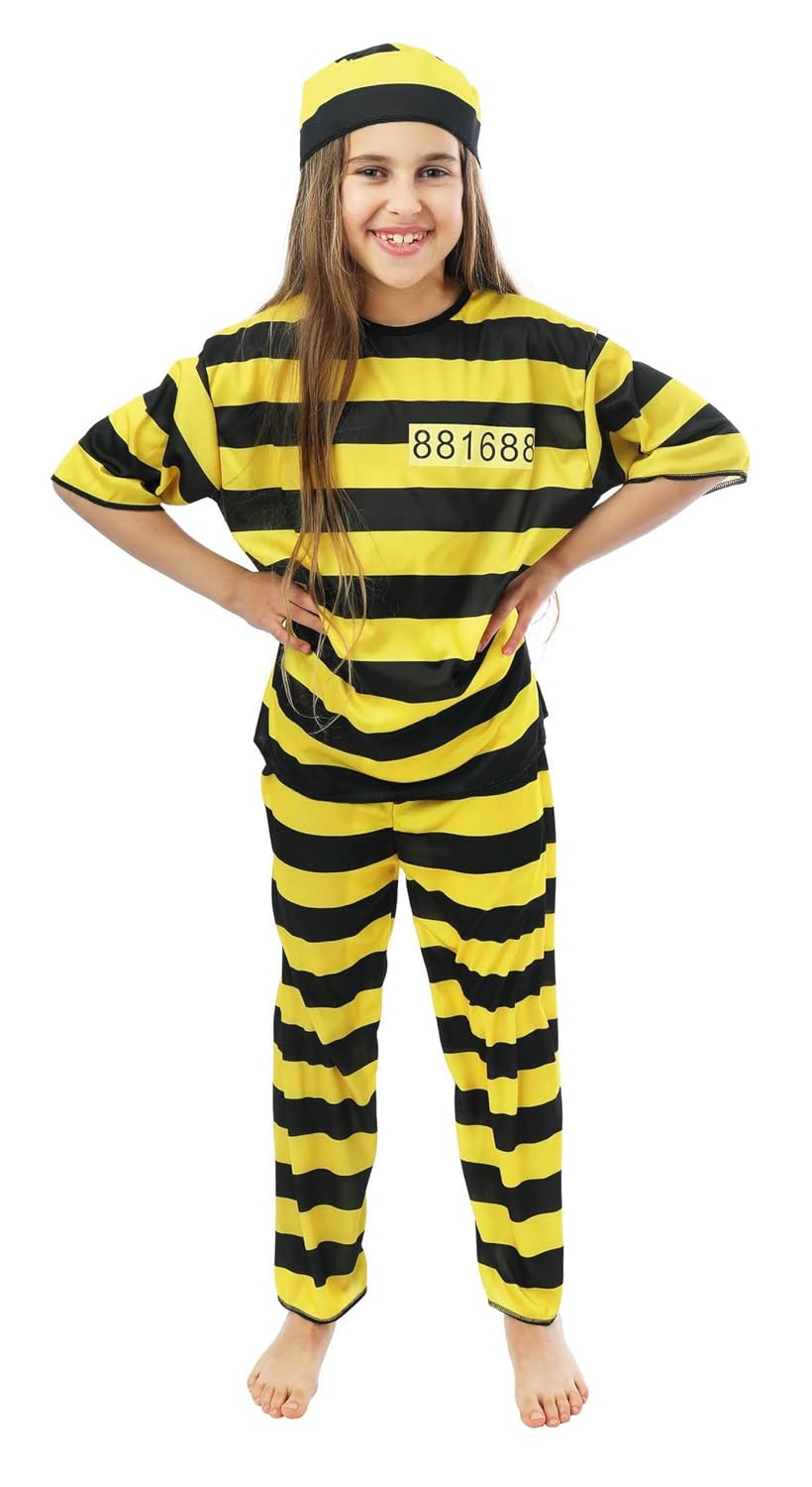 P'TIT CLOWN — Déguisement Prisonnier Enfant 10-12 ans – Image 3