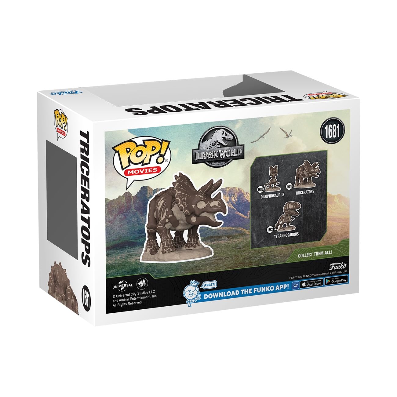 FUNKO POP! Movies — Figurine Vinyle Triceratops Jurassic Park – Image 2