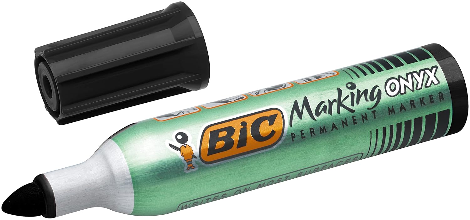 BIC Marking Onyx 1482 — Marqueurs permanents noirs x12 – Image 3