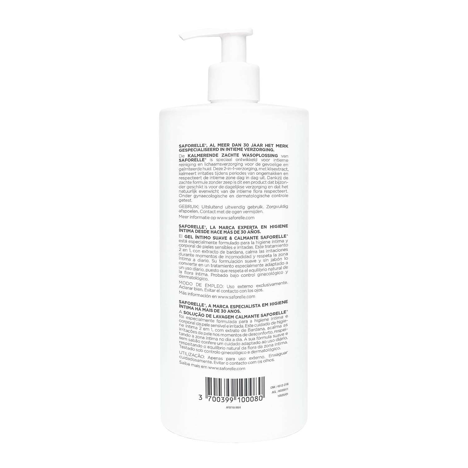 SAFORELLE — Soin lavant doux apaisant 1 L – Image 2