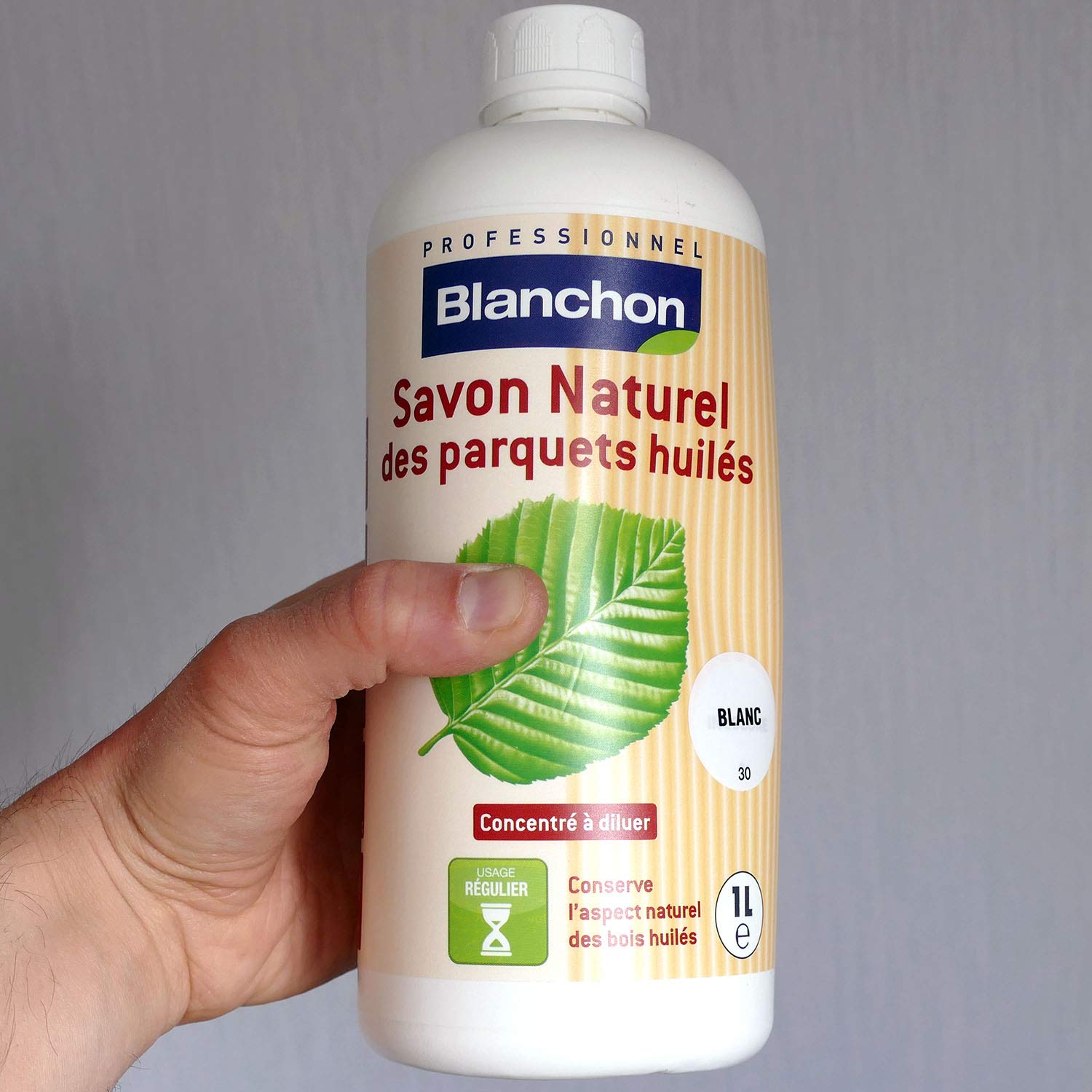 B624 — Savon naturel pour parquet 1l blanc – Image 4