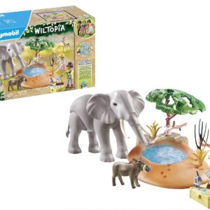 Playmobil 71294 Explorateurs avec Animaux de la Savane - Wiltopia - avec Deux Personnages et des Animaux - Gamme Wiltopia avec Plus de 80% de matériaux recyclés ou biosourcés en Moyenne - Dès 4 Ans