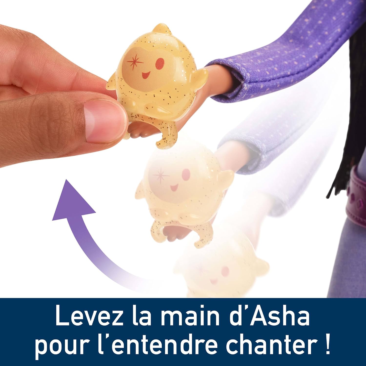 MATTEL Disney Wish — Poupée Asha chanteuse avec figurine Star – Image 2