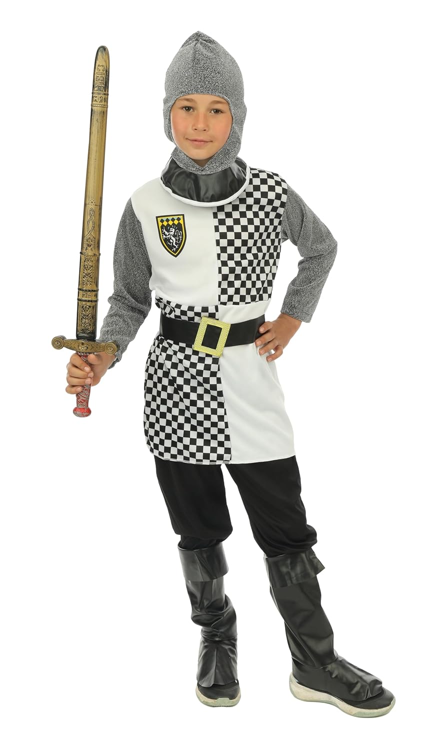 P'tit Clown Costume Chevalier Enfant Rouge 5-6 ans - PtitClown - Rouge (Gris, 10-12 ans)