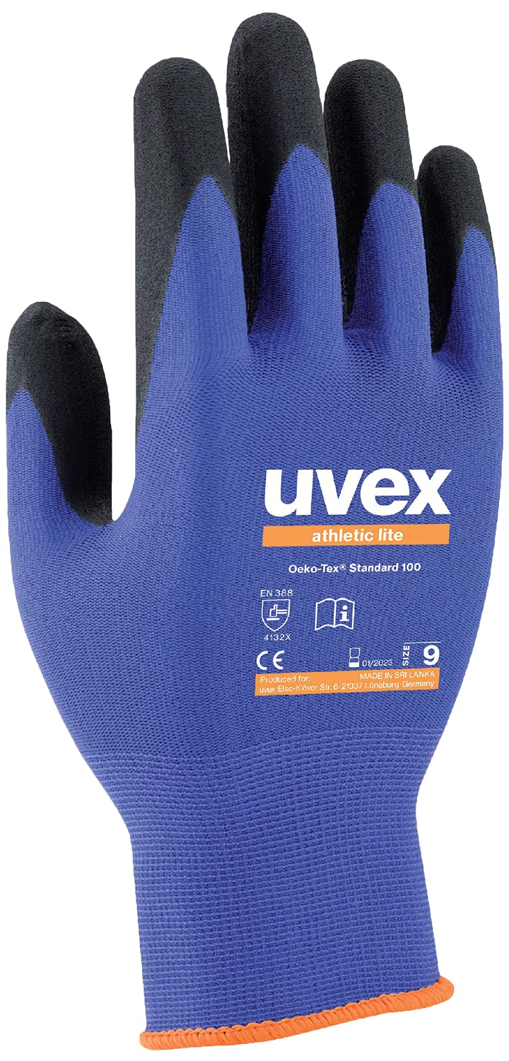Uvex 6002710 Athletic lite, taille. 10 gants d'assemblage, 1 paire