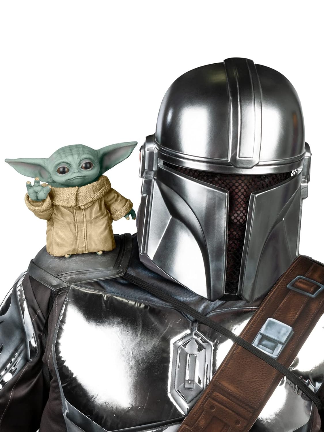 RUBIE'S Licence Officielle Star Wars - Accessoire Déguisement d'Épaule Bébé Yoda - Taille Unique - Ajoutez une Touche Magique à Votre Déguisement Mandalorian - Convient aux Enfants et aux Adultes