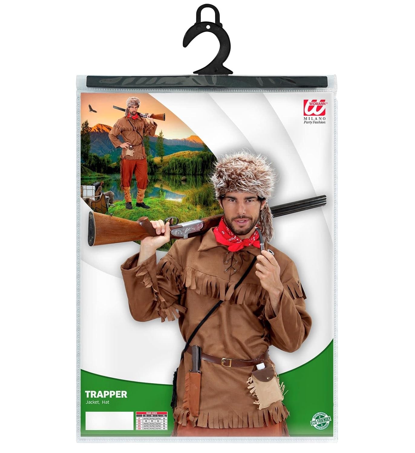 W WIDMANN MILANO Party Fashion — Costume trappeur adulte M – Image 2