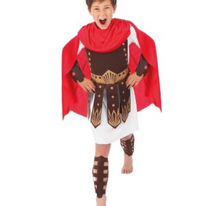 P'TIT CLOWN - Déguisement Gladiateur Enfant - Costume Centurion Romain - Tenue Guerrier - Carnaval, Anniversaire, Cosplay, Fête Costumée, Halloween (5/6 ans)