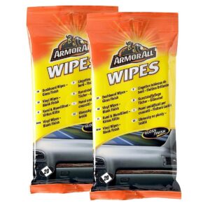 Armorall Lot de 2 paquets de lingettes nettoyantes pour tableau de bord Finition mate 20 lingettes par paquet