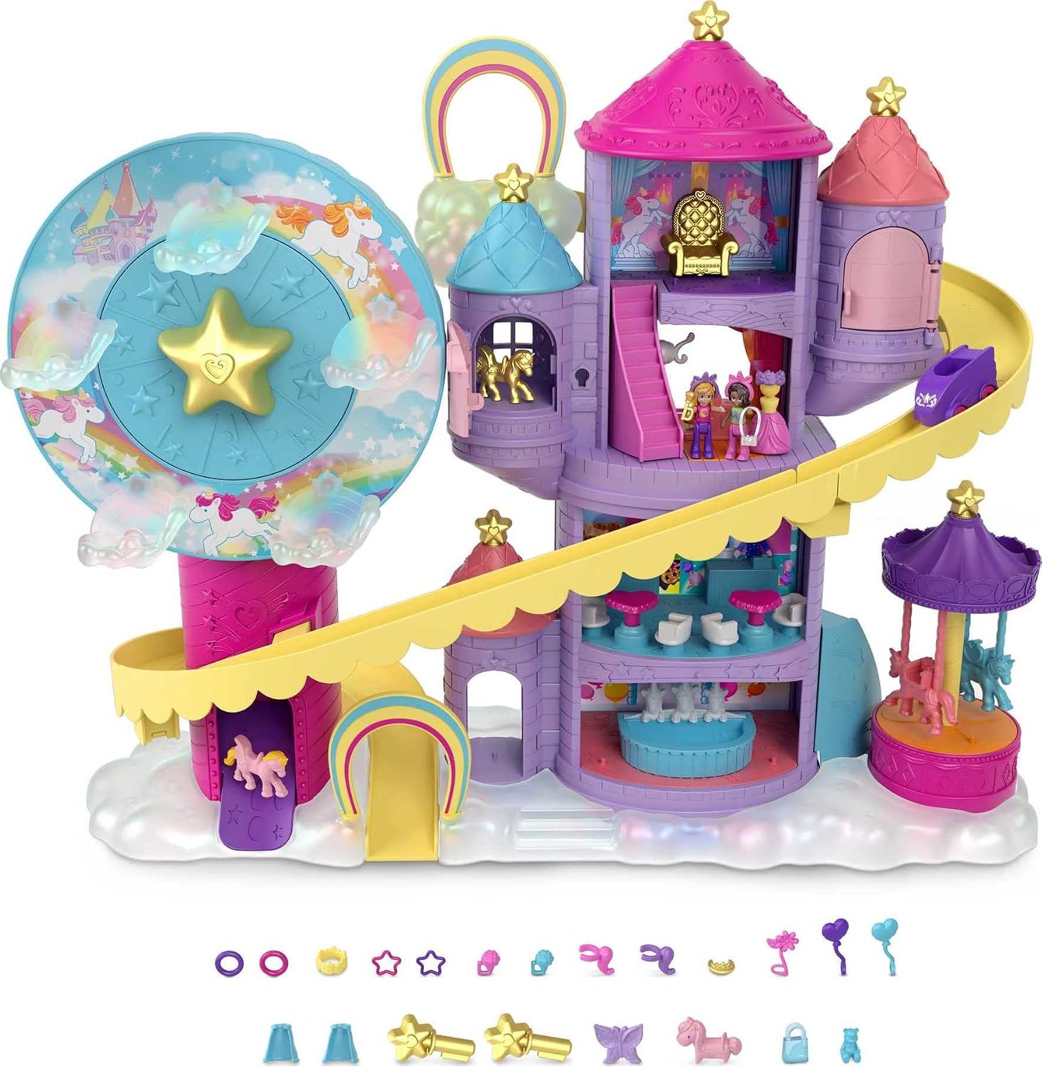 POLLY POCKET — Playset Lunapark Arc-en-Ciel 25 Surprises – Image 6