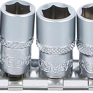 BGS 2433 | Jeu de Douilles, six pans | 6,3 mm (1/4") | en pouces | 11 pièces