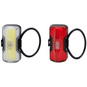 ZEFAL Pack Vision F20 Éclairage Avant + Vision R20 Feu Arriere Velo - Lumiere Velo Avant et Arriere Rechargeable USB-C - Éclairage Velo Avant et Arrière - 20 + 20 Lumens
