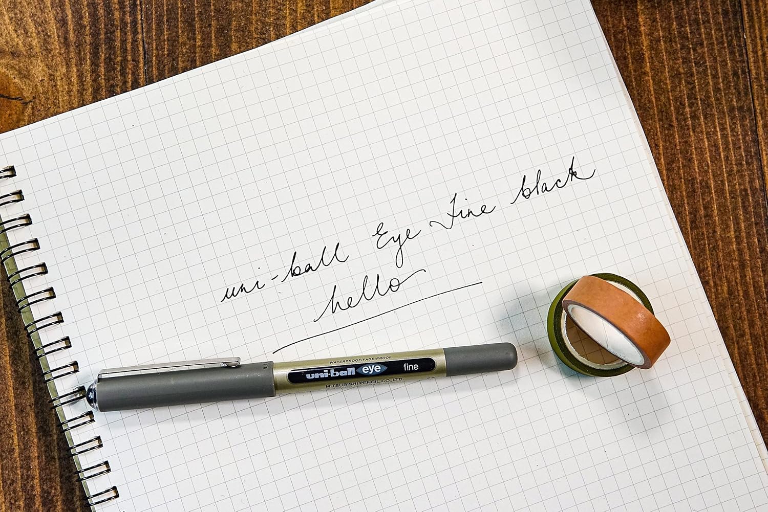UNI-BALL - Uni Mitsubishi Pencil - 12 Stylos Uni-Ball Eye Fine UB-157 - Stylo Roller Encre Liquide Noire - Pointe 0,7 mm - Écriture Medium – Image 3