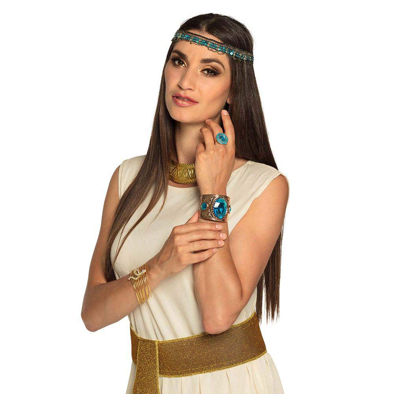 BOLAND Noble of the Nile — Collier égyptien doré Cléopâtre – Image 2