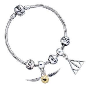HARRY POTTER — Bracelet à breloques plaqué argent