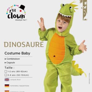 Alternative view of P'TIT CLOWN — Costume dinosaure enfant 3/4 ans