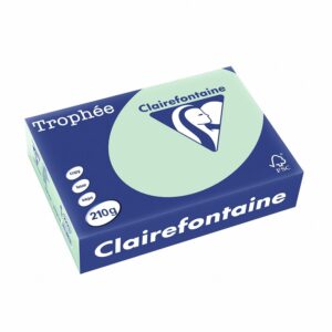 Clairefontaine Trophee 2210C Ramette de papier pour imprimante/photocopieur Couleurs intenses DIN A4 210 g 250 feuilles Jaune canari 1 ramette