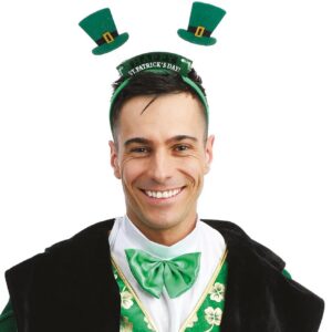 Alternative view of P'TIT CLOWN — Serre-tête Saint Patrick Adulte Vert
