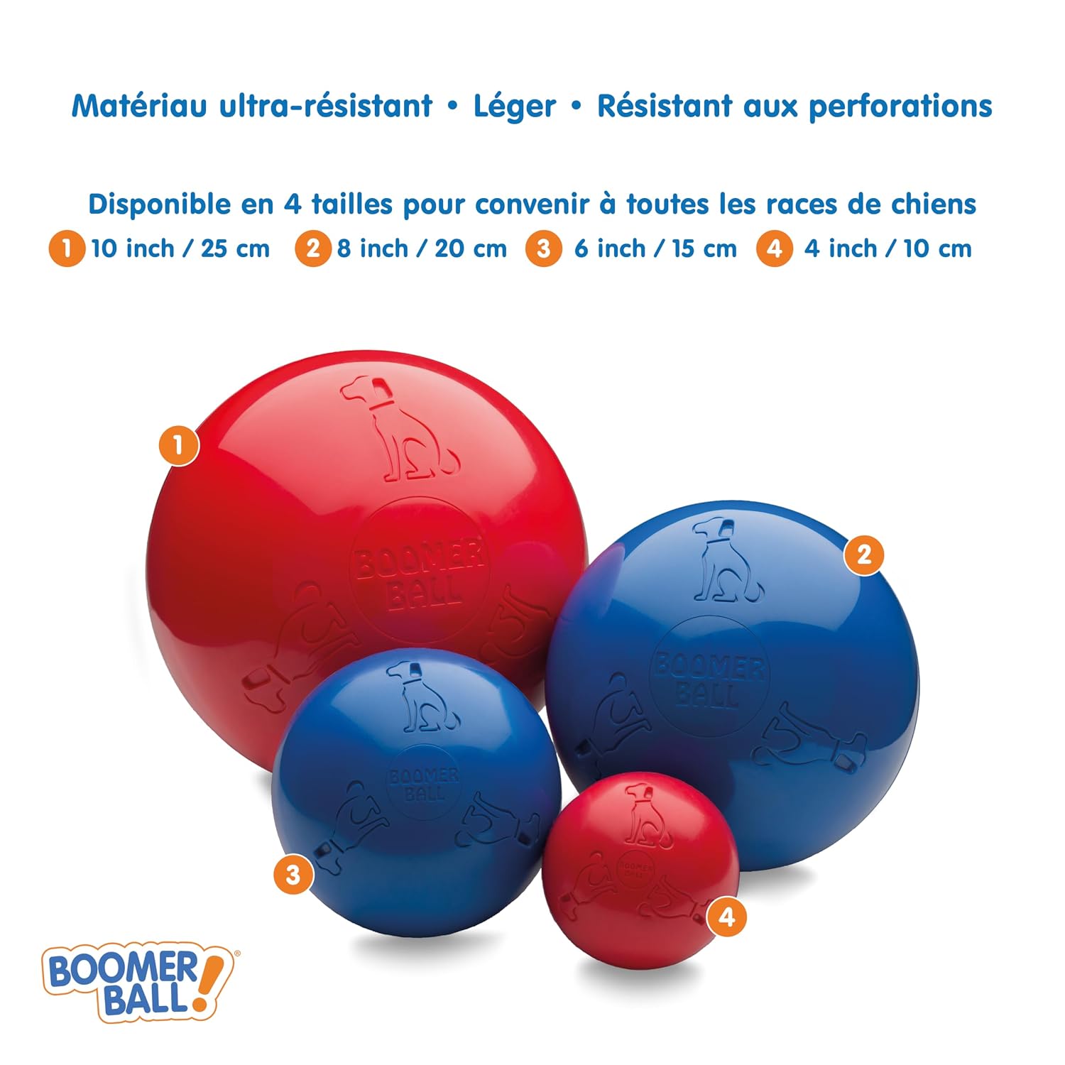 BOOMER BALL — Balle pour Chien Résistante 10cm – Image 4