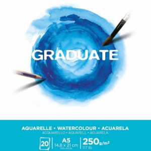 CANSON Graduate Aquarelle - Bloc 20 feuilles A5 - 250g/m²