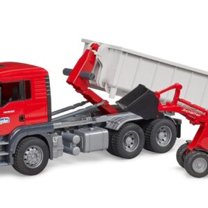 bruder 03767 - MAN TGS Camion avec conteneur dérouleur et Schäffer Hoflader 2630, Véhicules, Remorques surbaissées, Transporteurs, Chargeuses sur pneus, Jouets à partir de 4 ans