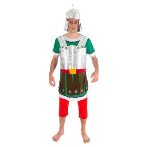 Chaks - Costume de légionnaire pour homme, tenue officielle Astérix et Obélix, ensemble romain 3 pièces pour carnaval et Comic Con