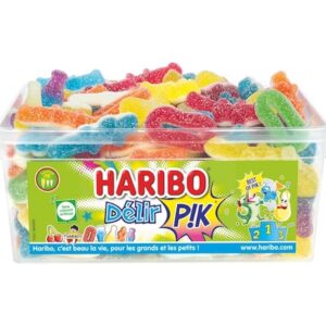 HARIBO - Delir PIK - Assortiment De Bonbons Piquants - Sans Colorants Artificiels - Boîte De 850 g