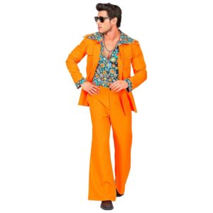 W WIDMANN MILANO Party Fashion - Tenue de style disco des années 70, veste avec chemise, pantalon, costume, déguisements de carnaval