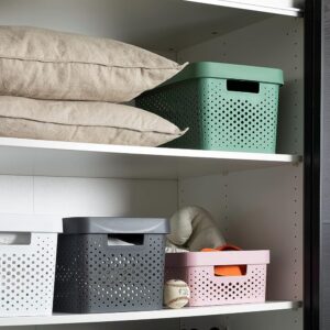 Alternative view of CURVER Infinity — Panier de rangement 17L gris anthracite
