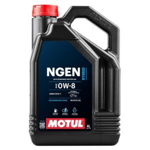 Motul Huile de lubrification pour moteurs hybrides Ngen 0W8 4 Litres