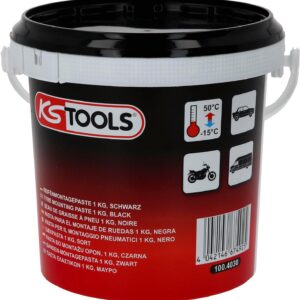 KS Tools - 100.4030 - Seau de graisse à pneu noire - 1kg - Pour tous types de véhicules