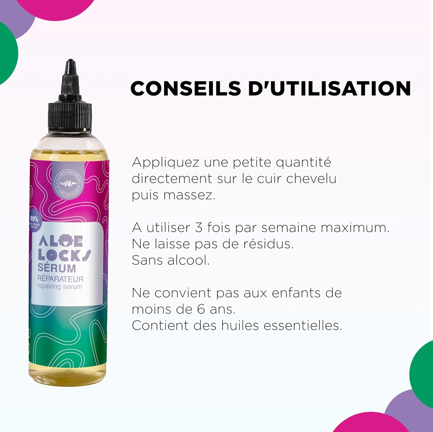 ALOÉ LOCKS — Sérum réparateur et activateur de pousse 250 ml – Image 2