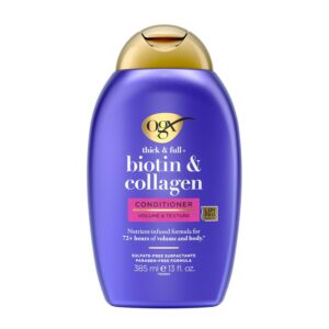 OGX Conditioner, Thick & Full Biotin & Collagen, 13oz by OGX [Beauty] (English Manual)
