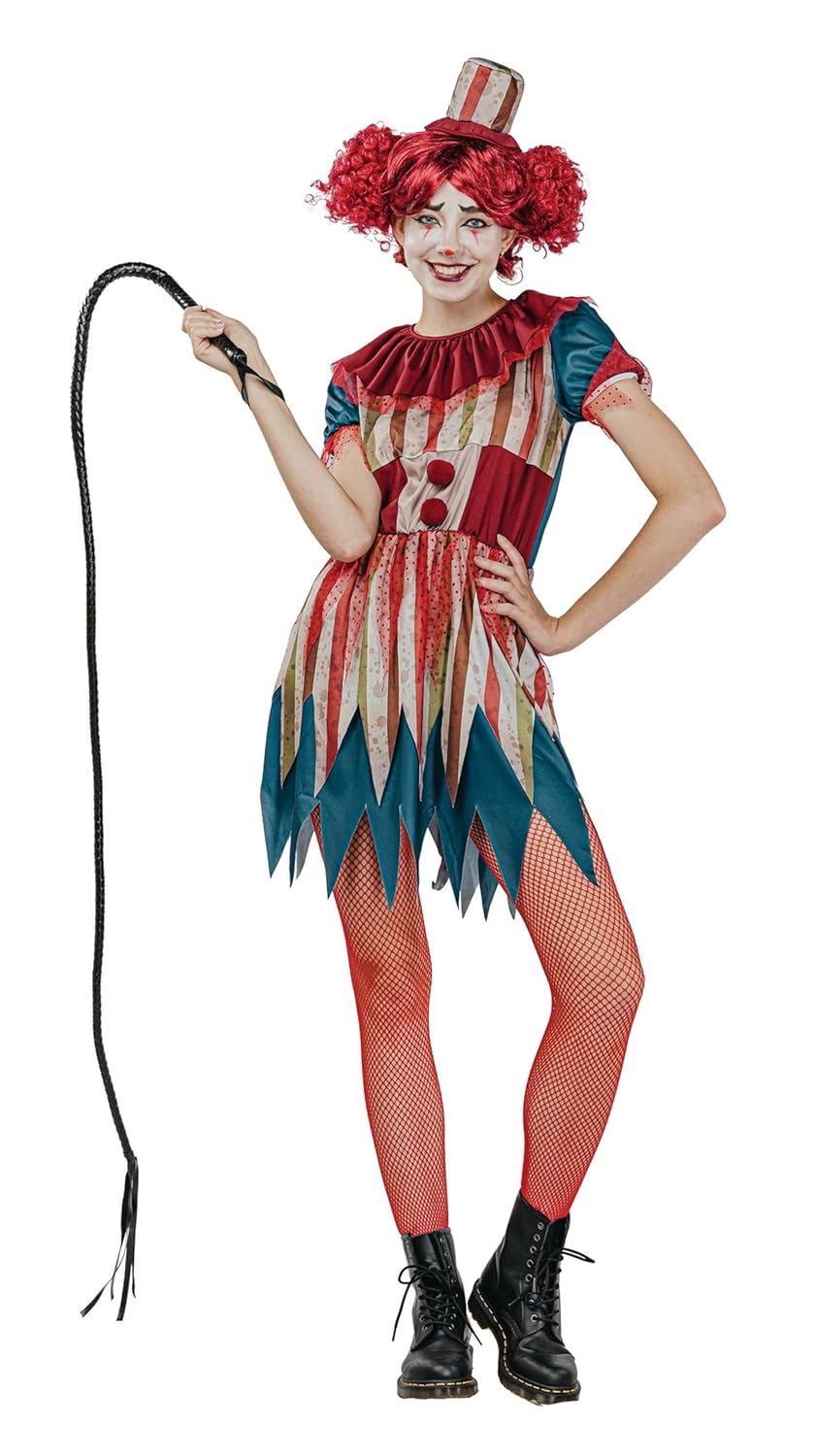 P'tit Clown - 23618 - Costume Clown Vintage - Déguisement Halloween Femme - Années 20 - Cirque - Carnaval, Cosplay